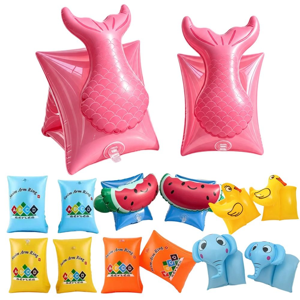 Pool Float Ring Inflatable - 1Pairs Fashion Inflatable Arm Swimming Rings
