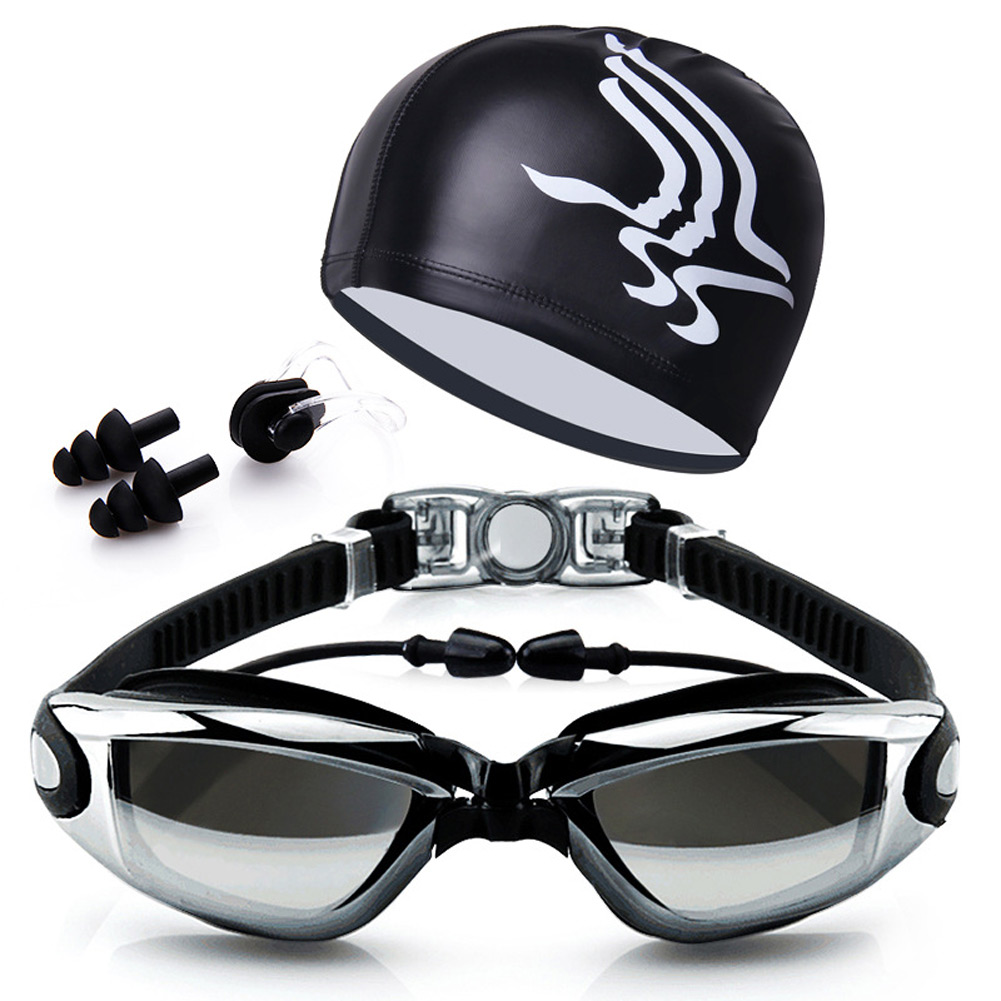 Adult Swimming Glasses Kit Coa - Swim Goggles Anti Fog Uv 评论和价格