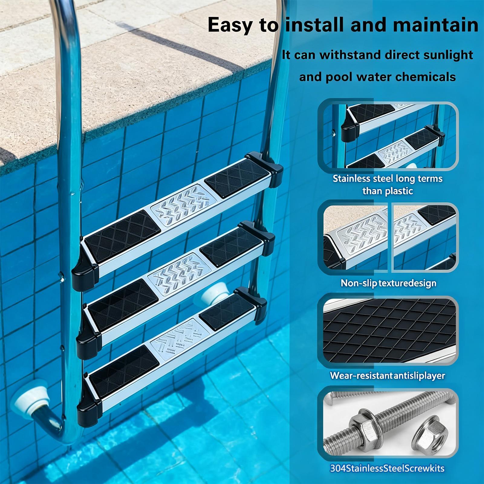 Inground Pool Ladder Steps 1.9 - Pool Ladder Above Ground 评论和价格