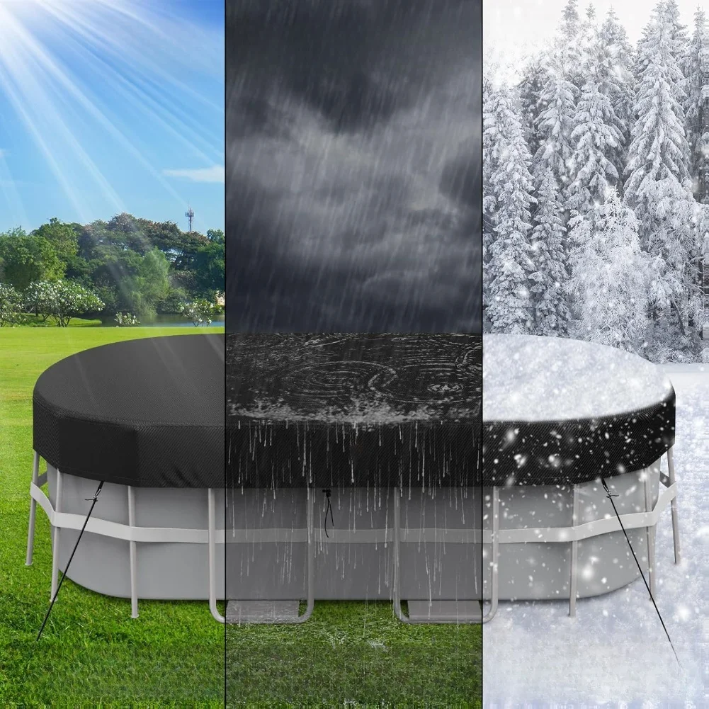 Solar Oval Pool Cover Rectangu - Pool Cover Waterproof 评论和价格