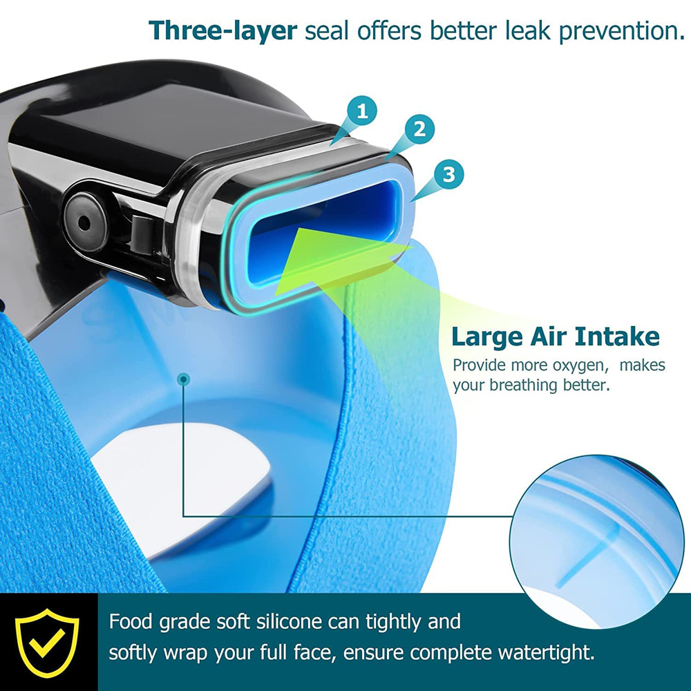 New Full Face Diving Mask with - Snorkel Mask Full Face 评论和价格