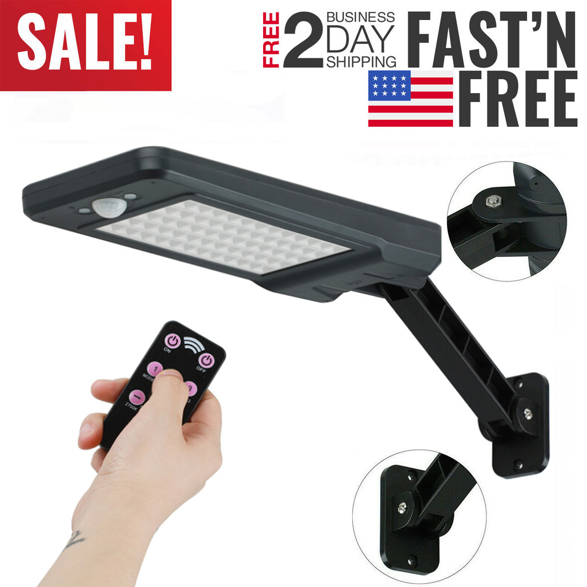 Solar Powered Wall Lamp 60 Lum - Pool Light Solar Rechargeable 评论和价格