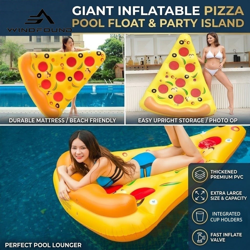 Giant Inflatable Pizza Pool Fl - Pool Lounger Inflatable 评论和价格