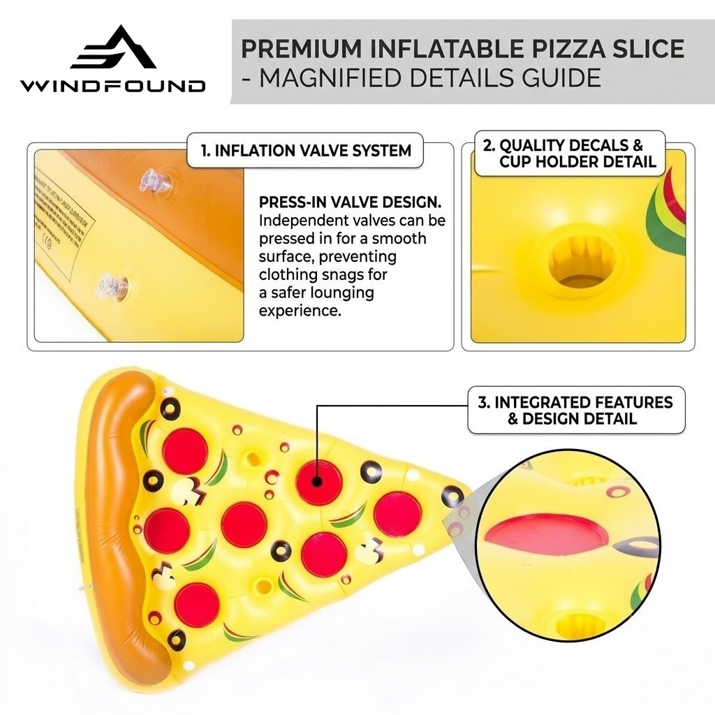 Giant Inflatable Pizza Pool Fl - Pool Lounger Inflatable 评论和价格