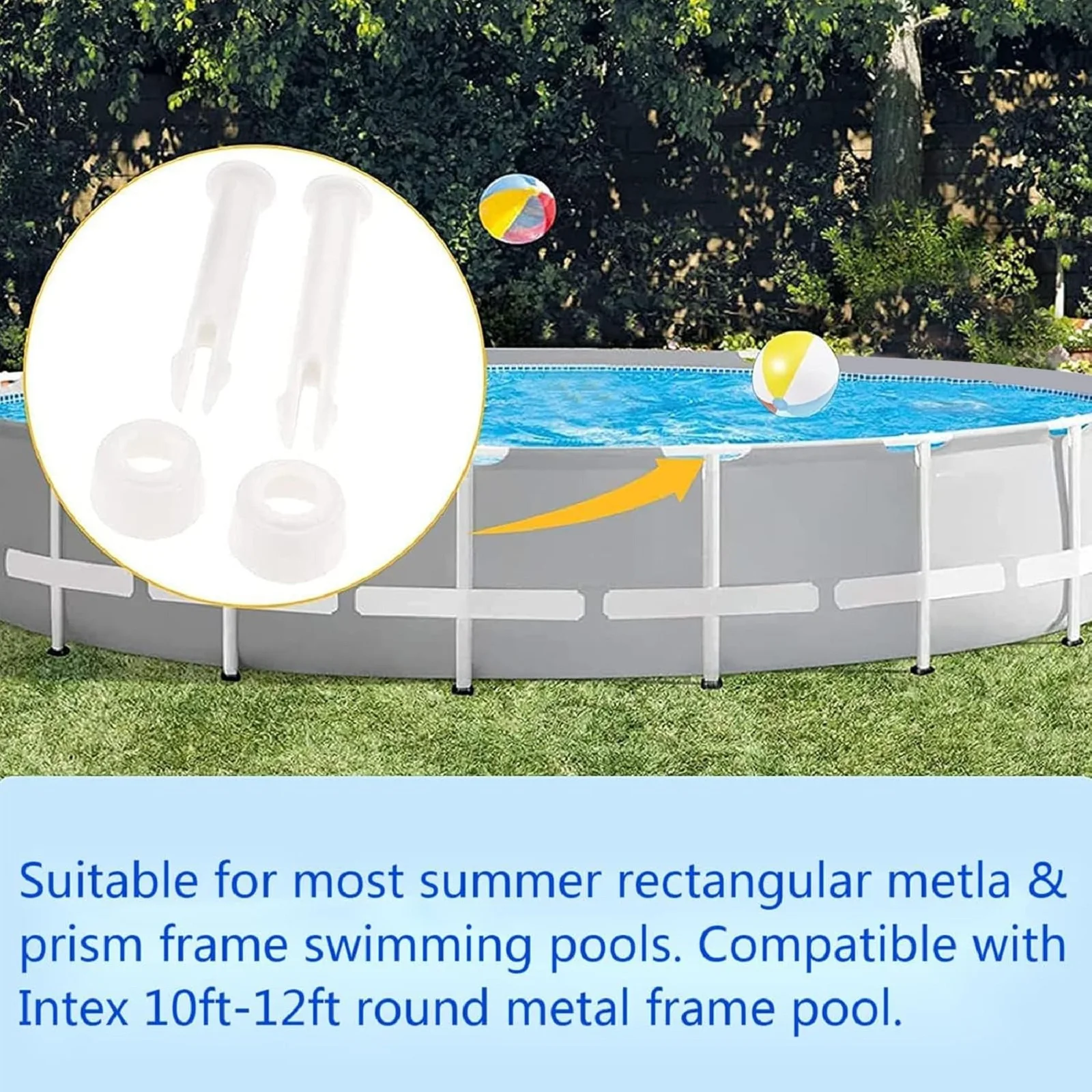 12Pcs Plastic Pool Joint Pins  - Pool Ladder Above Ground 评论和价格