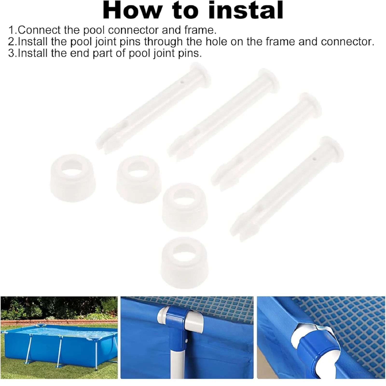 12Pcs Plastic Pool Joint Pins  - Pool Ladder Above Ground 评论和价格