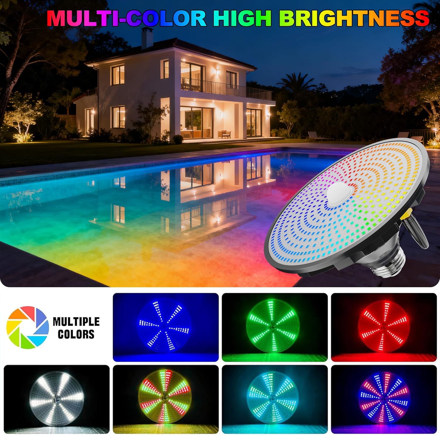 Solar Pool Lights All Season M - Pool Light Solar Rechargeable 评论和价格