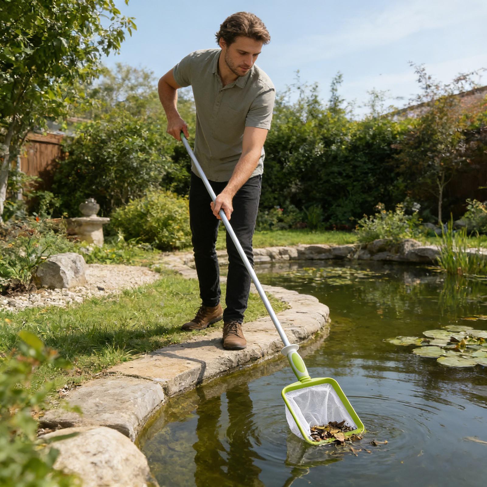 Green Portable Pool Cleaning N - Pool Skimmer Net 评论和价格