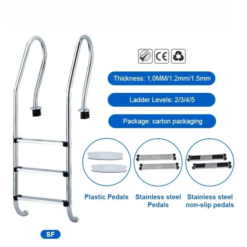 Stainless Steel 3/4-Step Above - Pool Ladder Above Ground 评论和价格