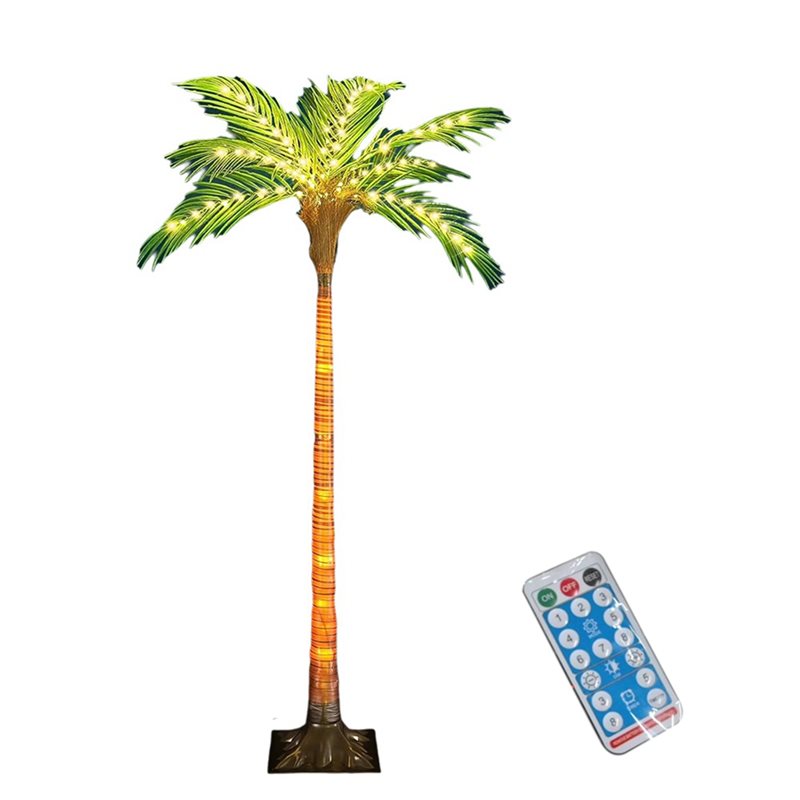 ABRW-Solar Palm Tree Lights Wi - Pool Light Solar Rechargeable 评论和价格