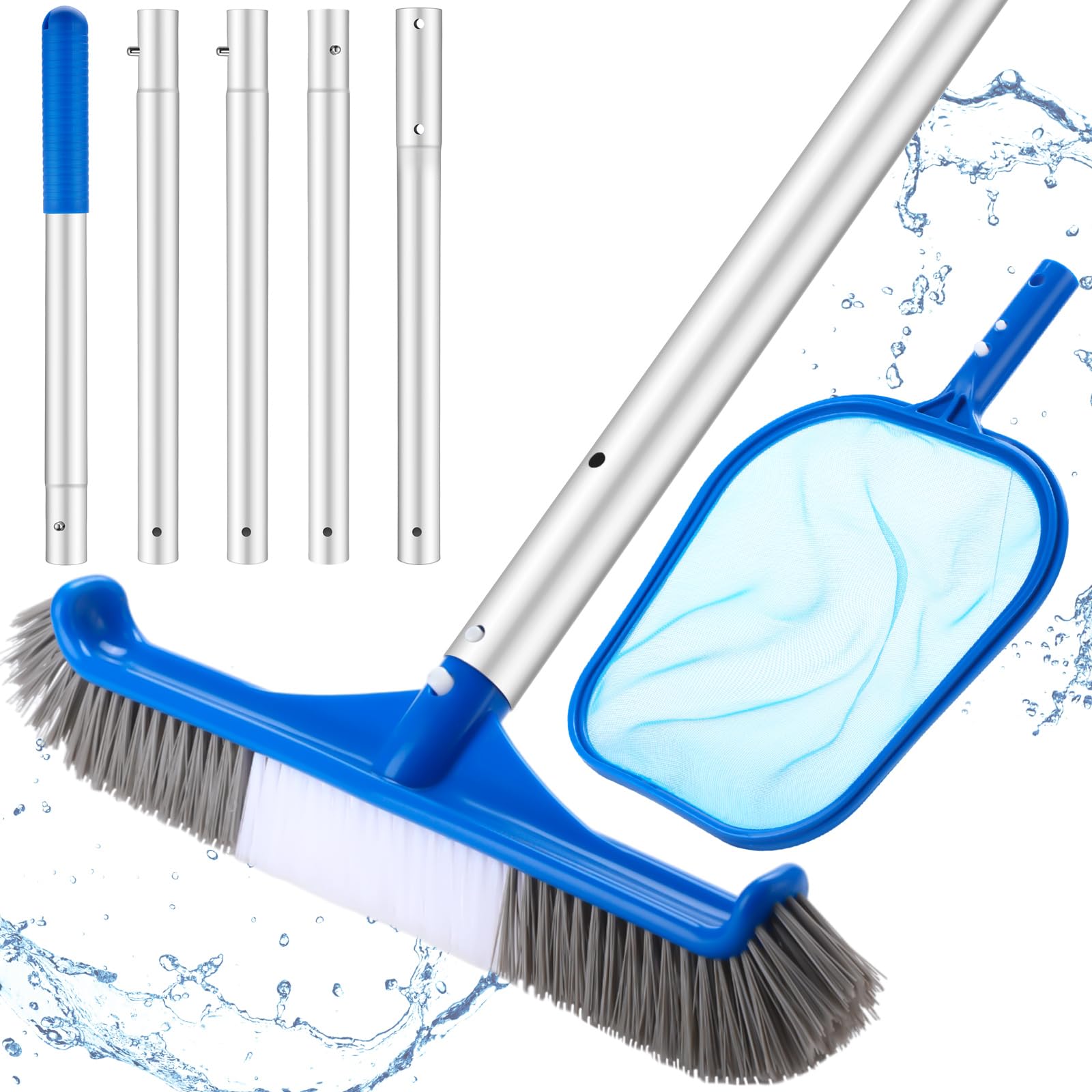 3 Pcs Pool Cleaning Kit with H - Pool Skimmer Net 评论和价格