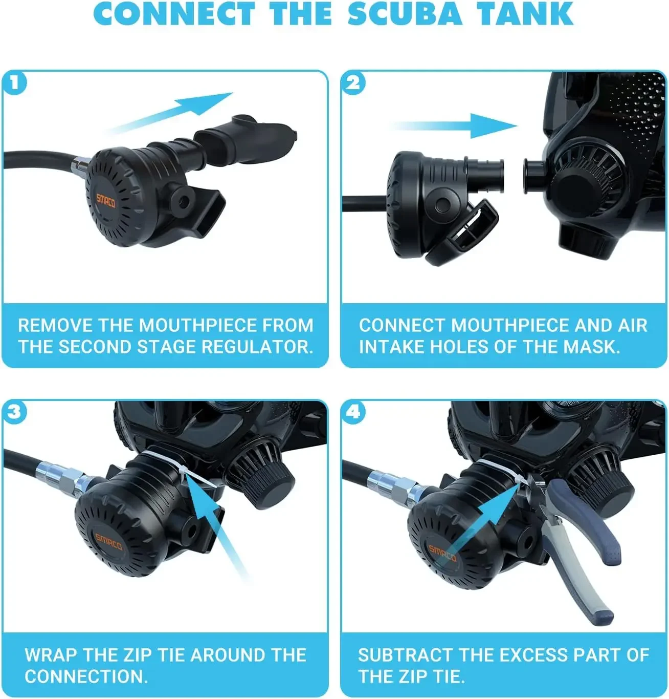 TRIMIX Full Face Diving Mask w - Snorkel Mask Full Face 评论和价格