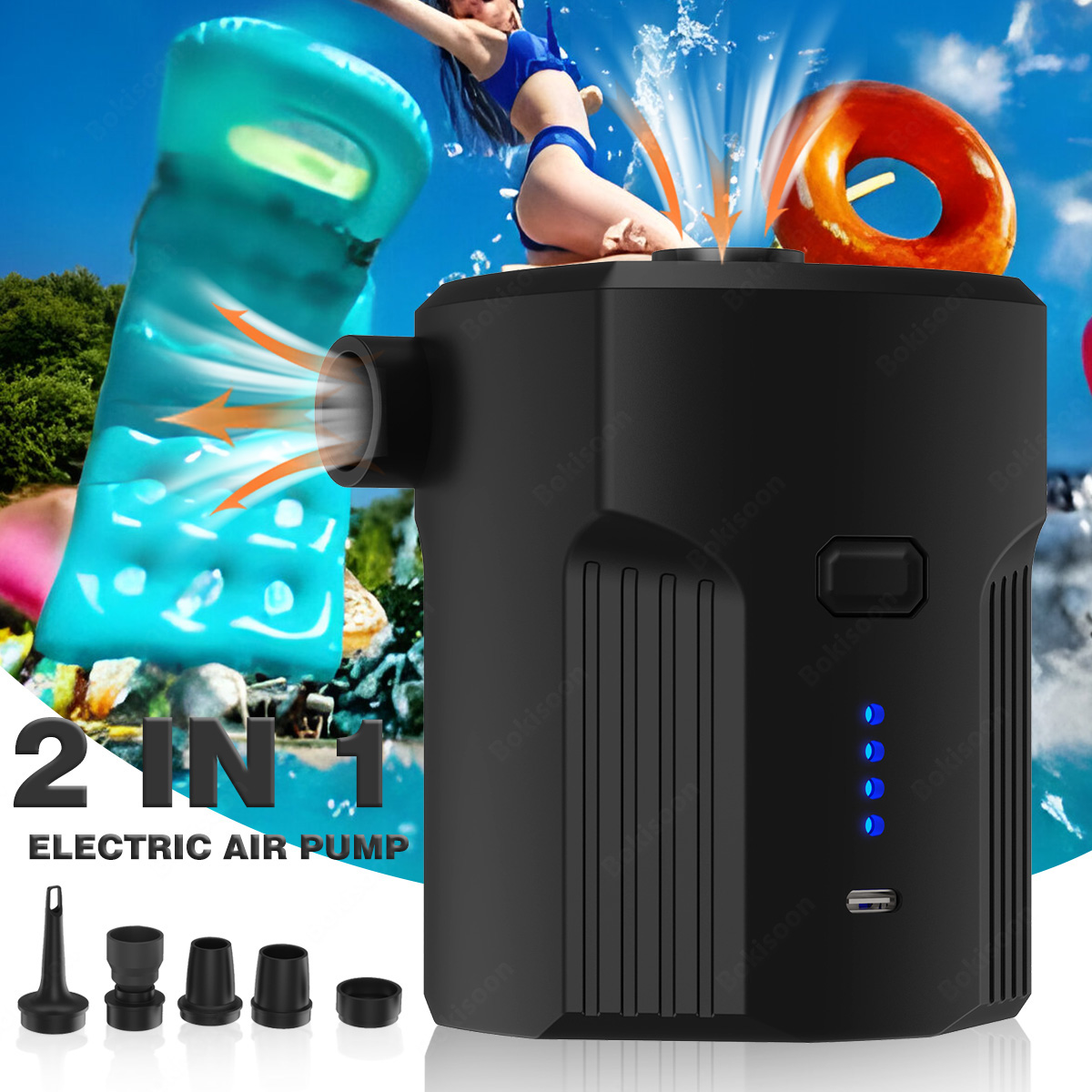 Portable Electric Air Pump for - Pool Lounger Inflatable 评论和价格