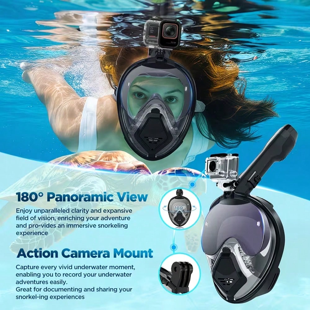 Devilfish Full Face Snorkel Ma - Snorkel Mask Full Face 评论和价格