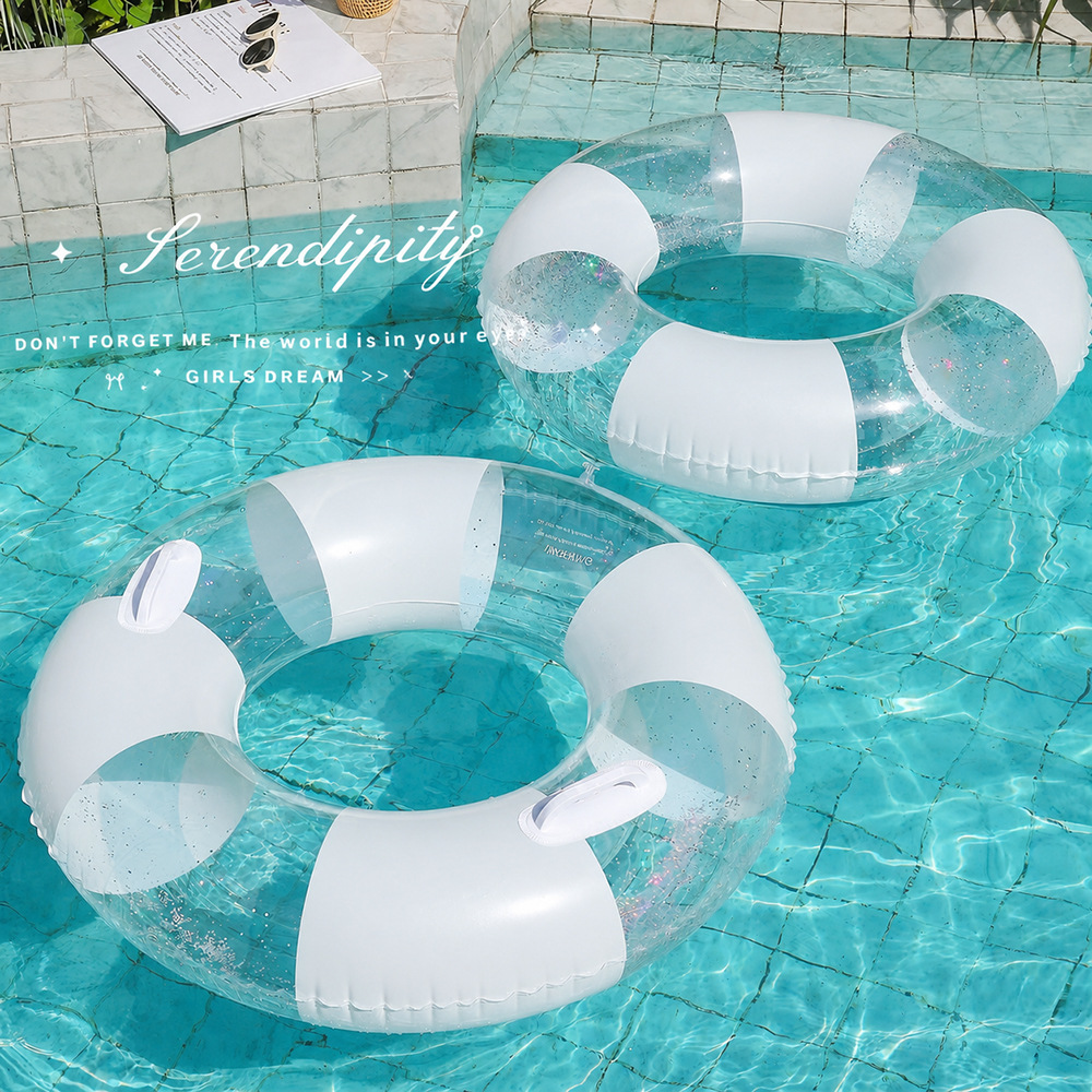 Transparent  Swimming Ring Adu - Pool Lounger Inflatable 评论和价格
