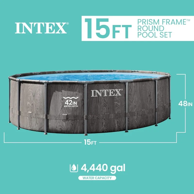 Intex Greywood Prism Frame 15' - Pool Ladder Above Ground 评论和价格